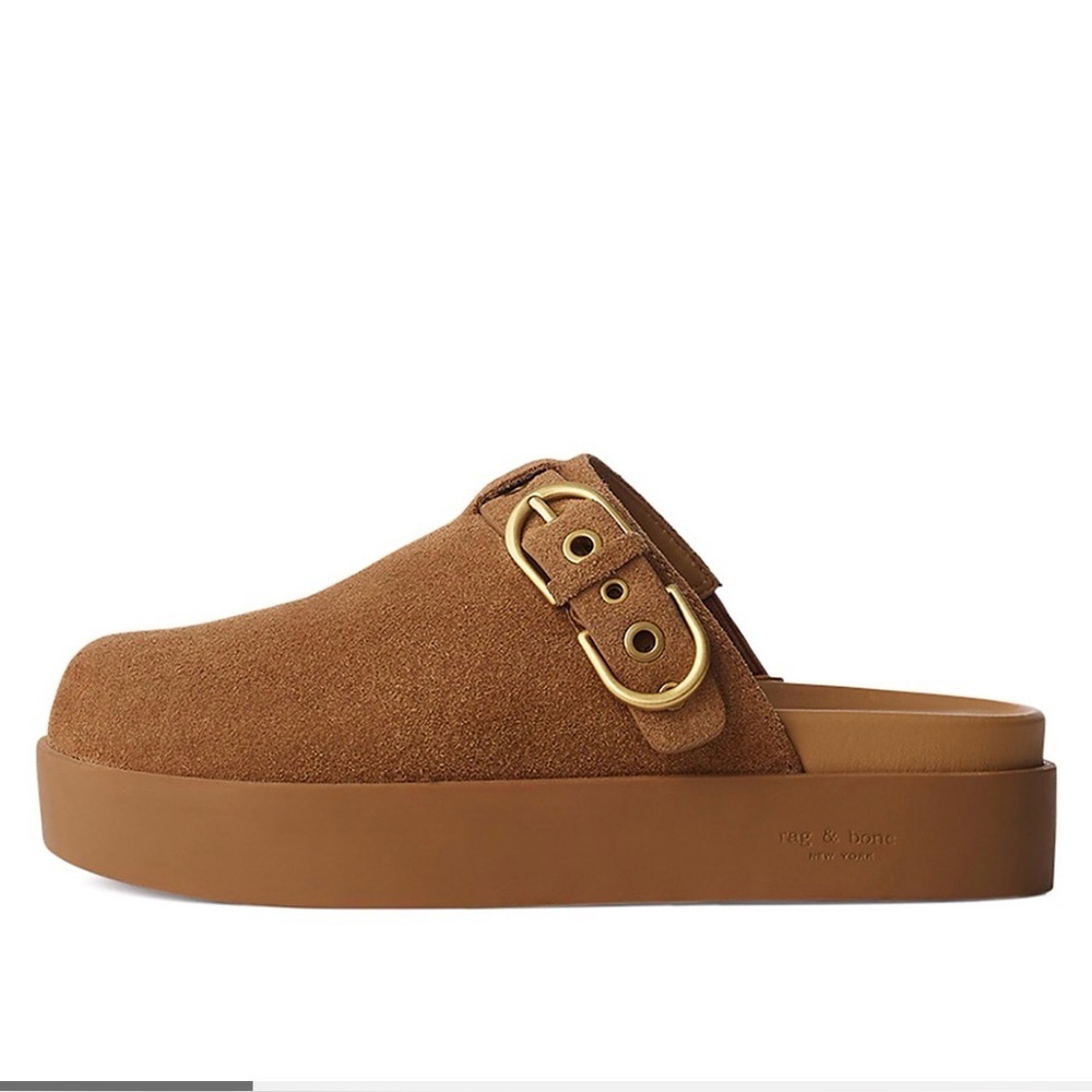 Rag & Bone Women's Geo Buckle Platform Clogs new without a box